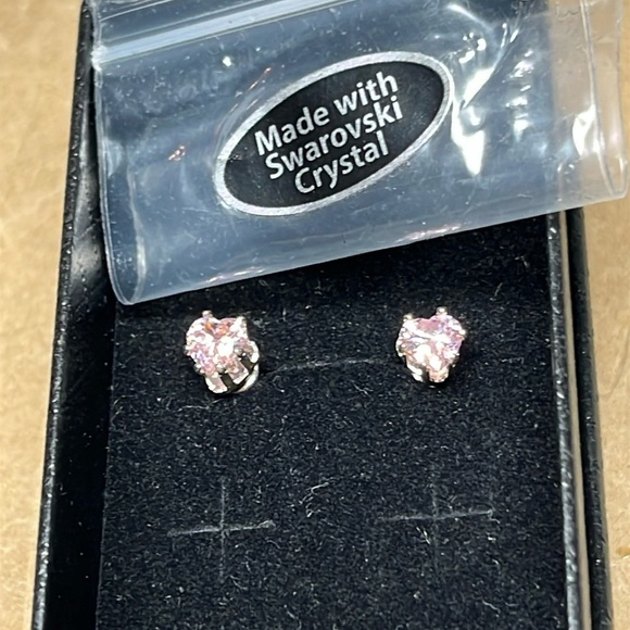 Swarovski Crystal Heart Shaped Earrings - Picture 1 of 14